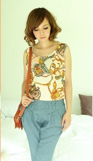 แฟชั่น เสื้อผ้า พิมพ์ ลายโซ่ ไฮโซโก้เก๋