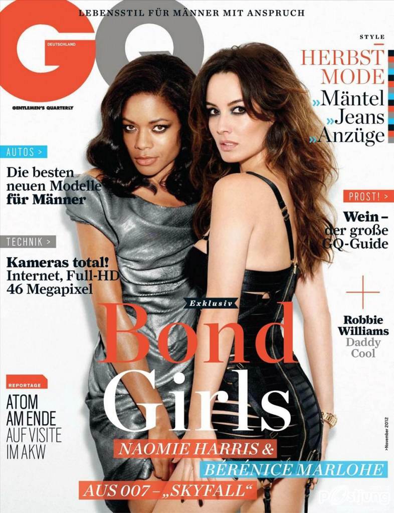 Naomie Harris & Berenice Marlohe @ GQ Germany November 2012