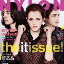 Emma Watson, Logan Lerman & Ezra Miller @ Nylon magazine October 2012