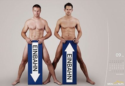Men In The Alps : 2013 Calendar