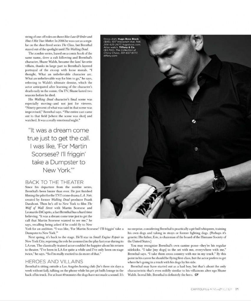 Jon Bernthal @ Capitol File October/November 2012