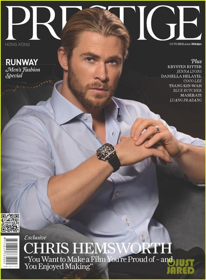 Chris Hemsworth @ Prestige HK Magazine October 2012
