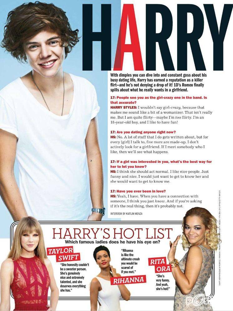 One Direction @ Seventeen November 2012