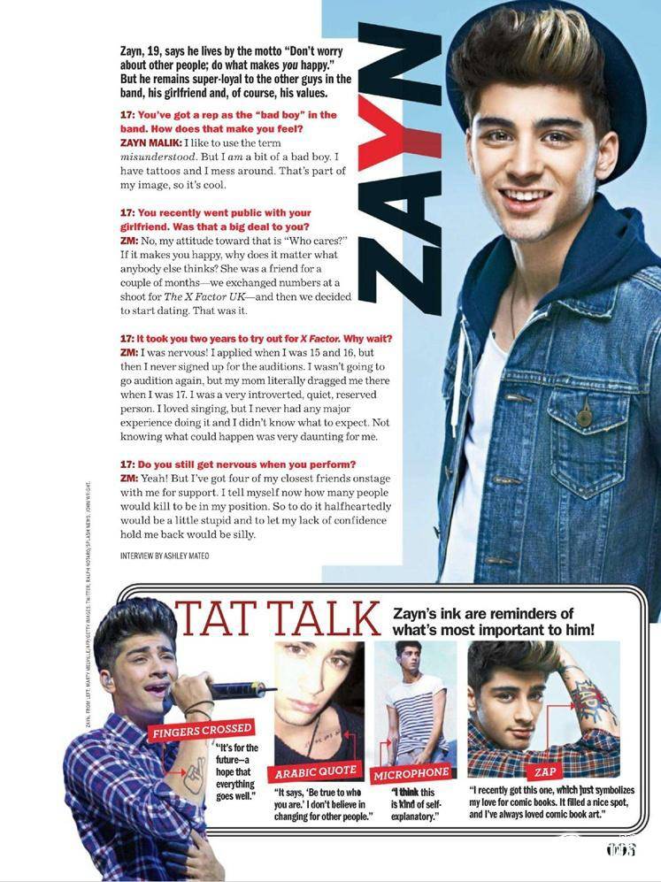 One Direction @ Seventeen November 2012
