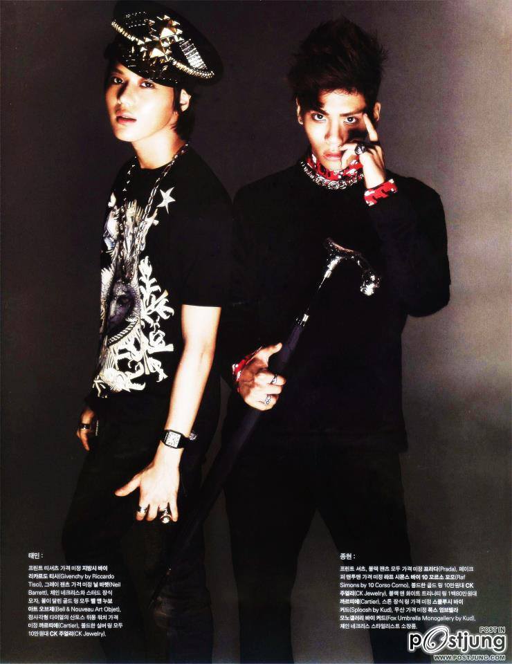 SHINee Jong Hyun, Key and Tae Min - Marie Claire Magazine October Issue '12