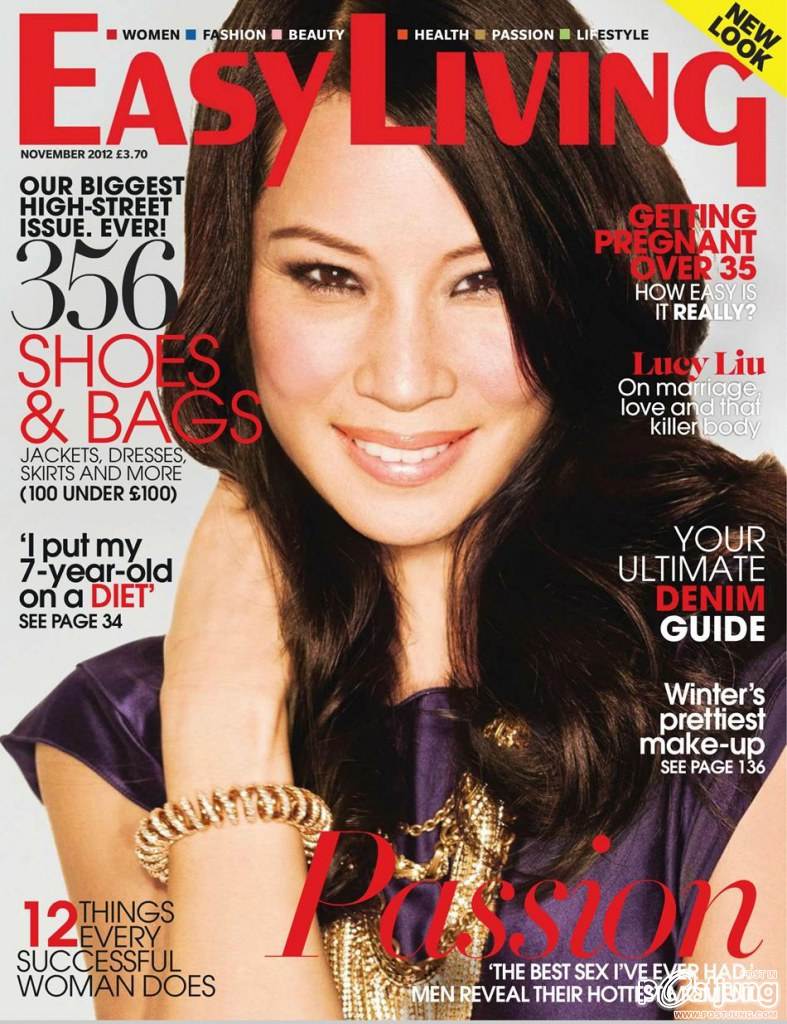 Lucy Liu @ Easy Living UK Magazine November 2012