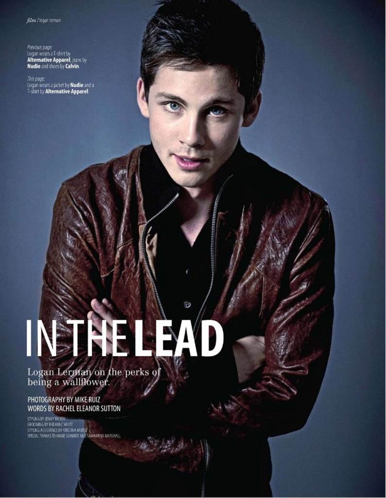 Logan lerman @ FAULT Magazine October 2012