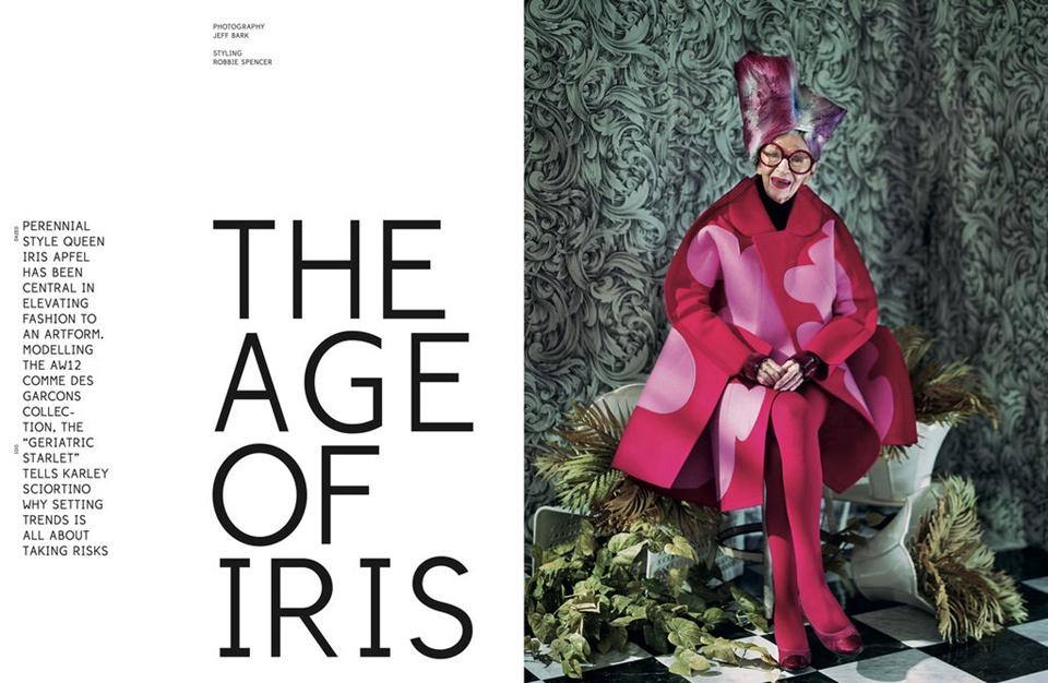 Iris Apfel @ Dazed & Confused November 2012