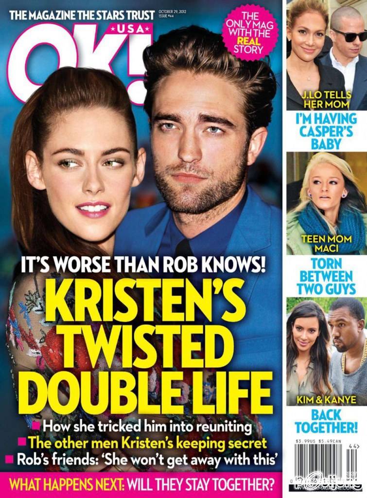 Kristen Stewart & Robert Pattinson @ OK! Magazine issue 44 October 2012