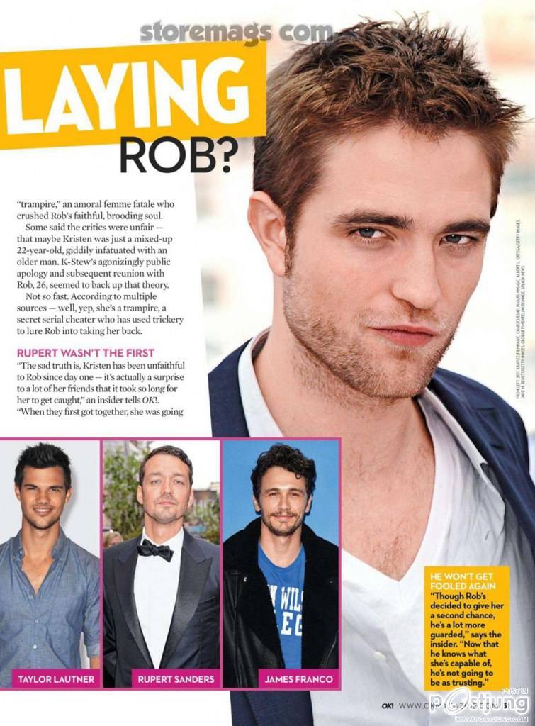Kristen Stewart & Robert Pattinson @ OK! Magazine issue 44 October 2012
