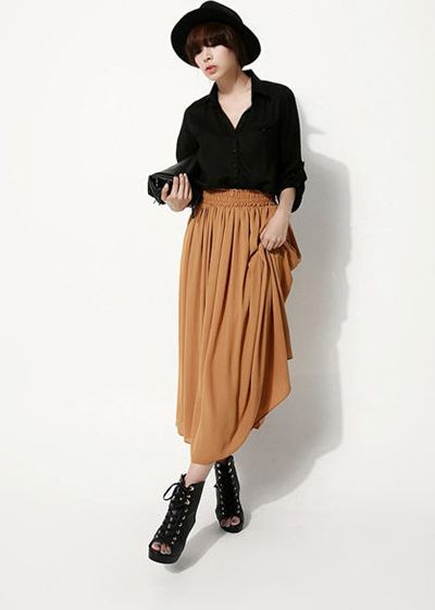 แฟชั่น มาแรง! กระโปรงพลีทยาว สไตล์ นังมุตตา จาก แรงเงา