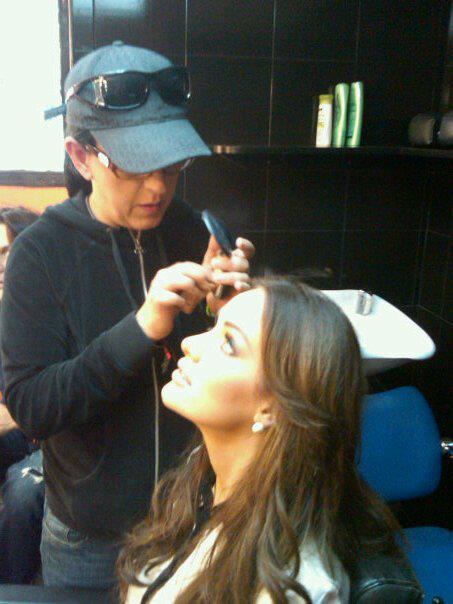 Miss Venezuela Universe2012 ซ้อมเีรียนโพสท่าถ่ายภาพ