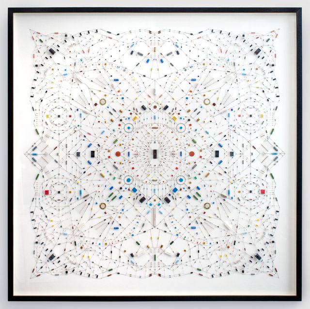 Technological Mandalas Made from Soldered Computer and Radio Components