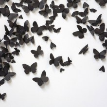 Black Cloud: Carlos Amorales Adorns Gallery Walls with Thousands of Black Paper Moths