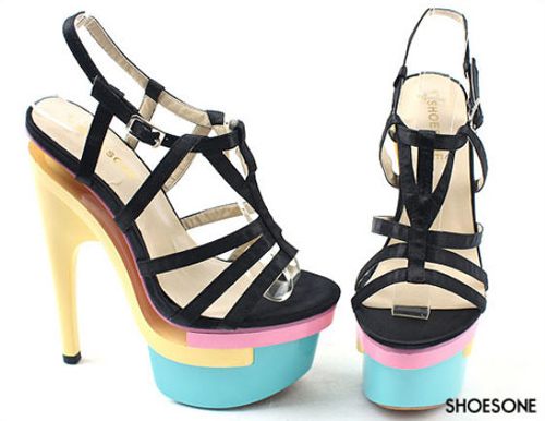 แฟชั่น รองเท้าส้นสูงสีสดใส สวยมั่นได้ แบบสาวอารมณ์ดี