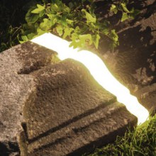 Lamps Made from Sawmill Waste and Tree Branches Embedded with Resin and LEDs