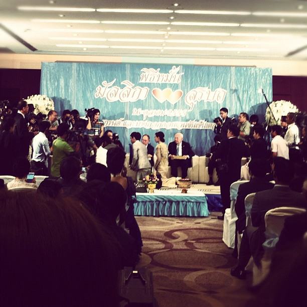 ชมภาพงานหมั้น ทับทิม มัลลิกา- ปลื้ม สุรบถ