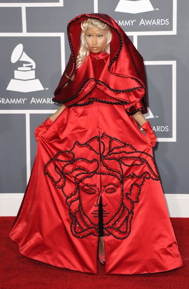 Nicki Minaj 2012 grammys red carpet