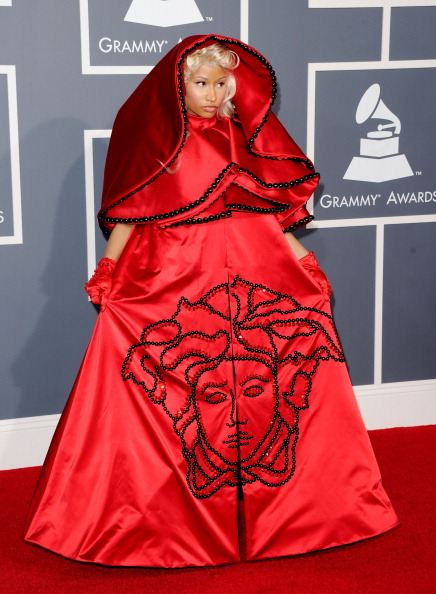 Nicki Minaj 2012 grammys red carpet