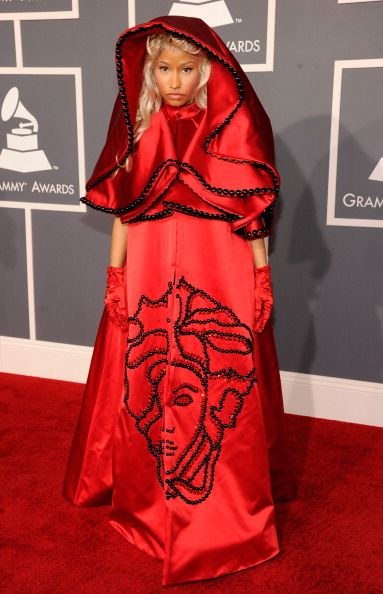 Nicki Minaj 2012 grammys red carpet