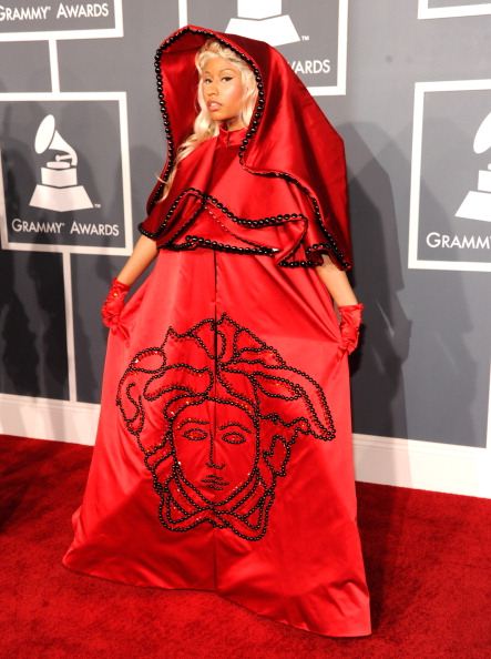 Nicki Minaj 2012 grammys red carpet