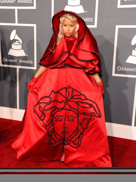Nicki Minaj 2012 grammys red carpet