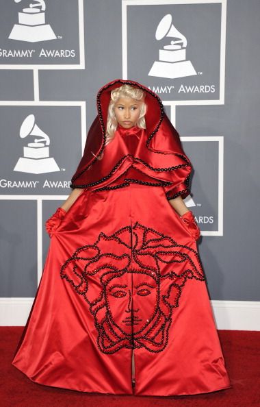 Nicki Minaj 2012 grammys red carpet