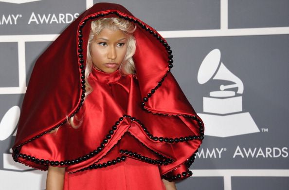 Nicki Minaj 2012 grammys red carpet