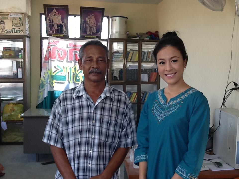 น้องโบว์ลิ่ง นางสาวไทย 2555 ลงใต้ (ปัตตานี) ถ่ายทำหนัง ละติจูดที่ 6