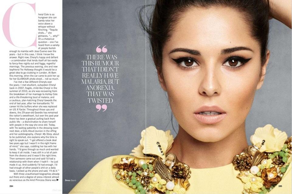 CHERYL COLE @ GLAMOUR MAGAZINE  DECEMBER 2012
