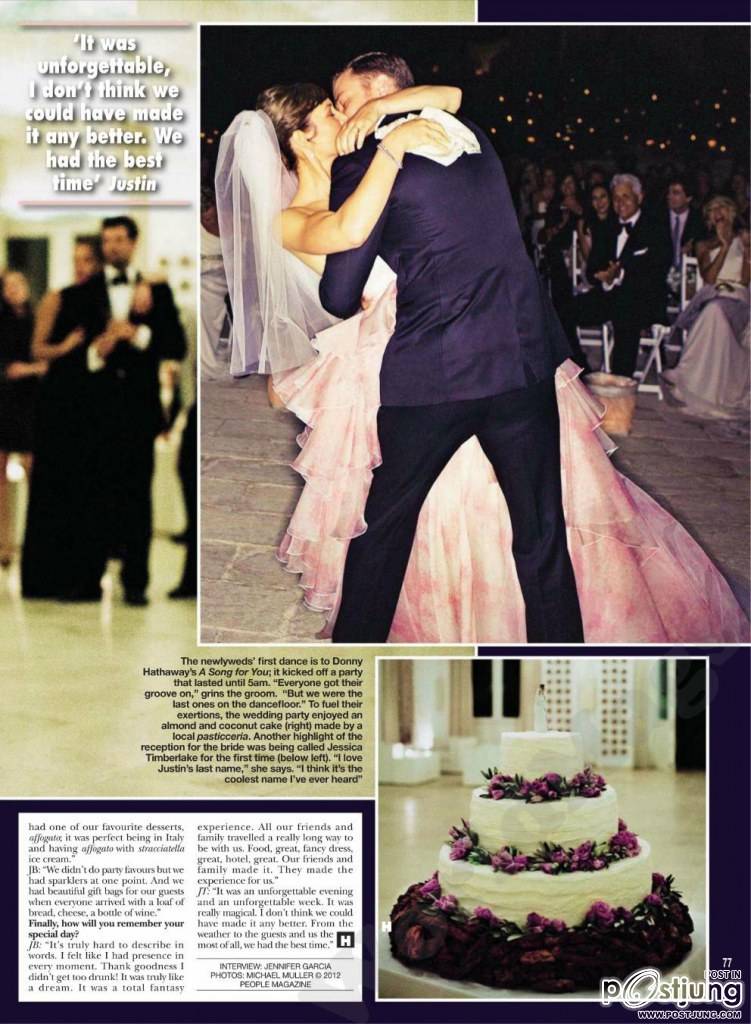 เจสสิกา บีล และ จัสติน ทิมเบอร์เลก เผยภาพงานแต่งงานในนิตยสาร Hello!