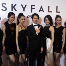 สาวๆ miss universe thailand มางานกาล่าหนังเจมส์บอนด์ Sky Fall ที่พารากอน