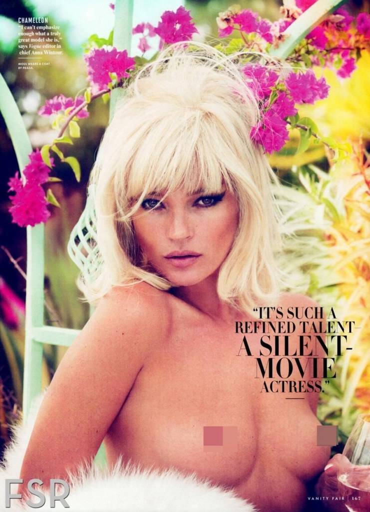 Kate Moss @ Vanity Fair December 2012