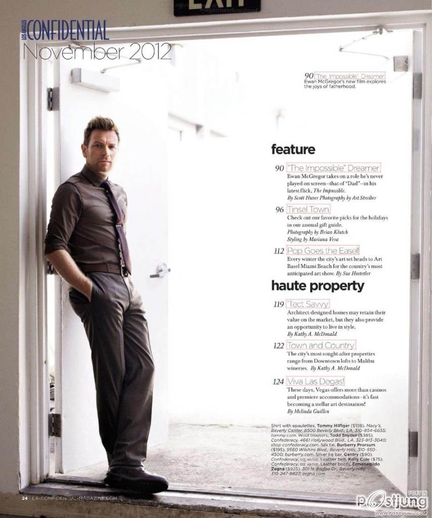 Ewan McGregor @ LA Confidential November 2012