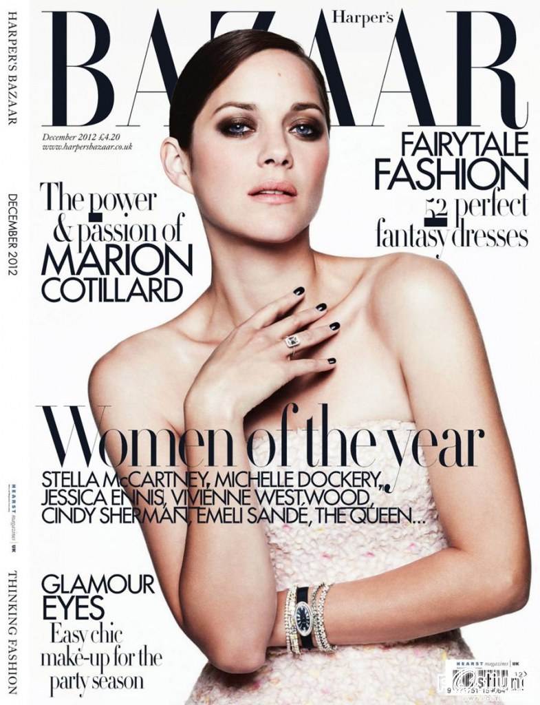 Marion Cotillard @ Harper's Bazaar UK December 2012