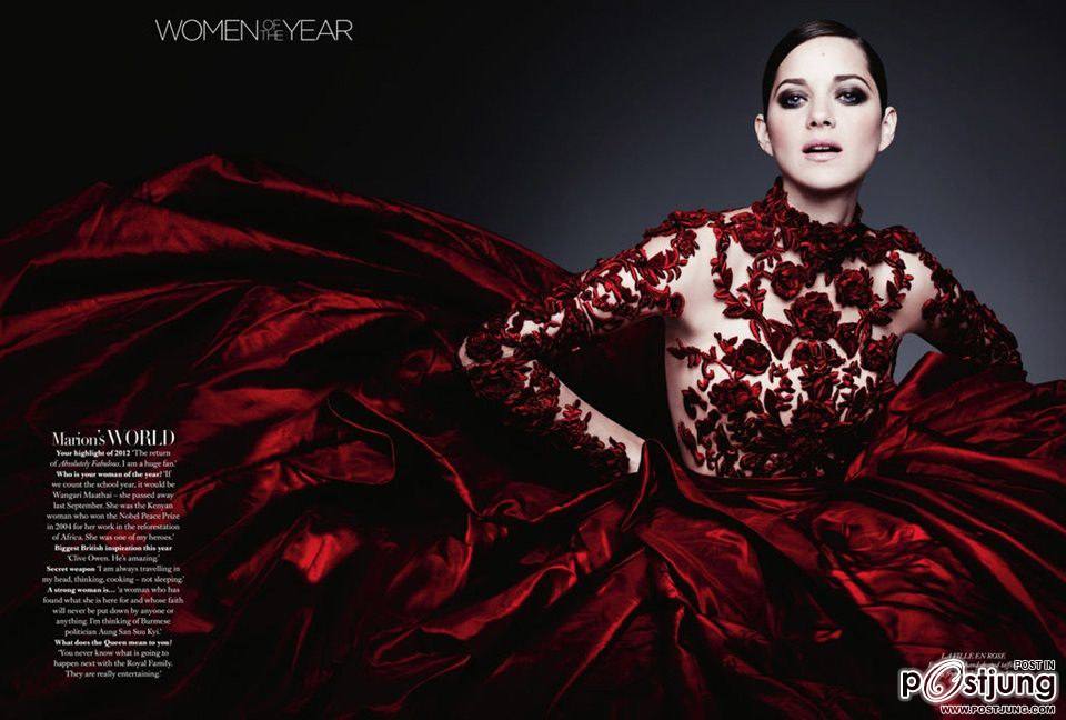 Marion Cotillard @ Harper's Bazaar UK December 2012