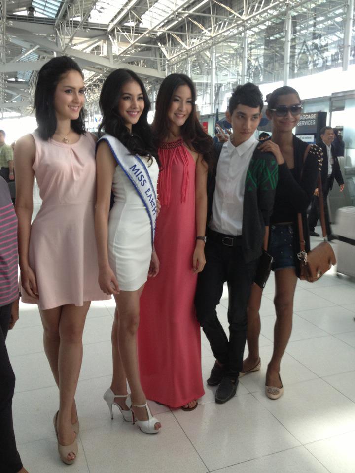 Miss Thailand Earth 2012 ออกเดินทางไปเก็บตัวที่ประเทศฟิลิปปินส์แล้ว