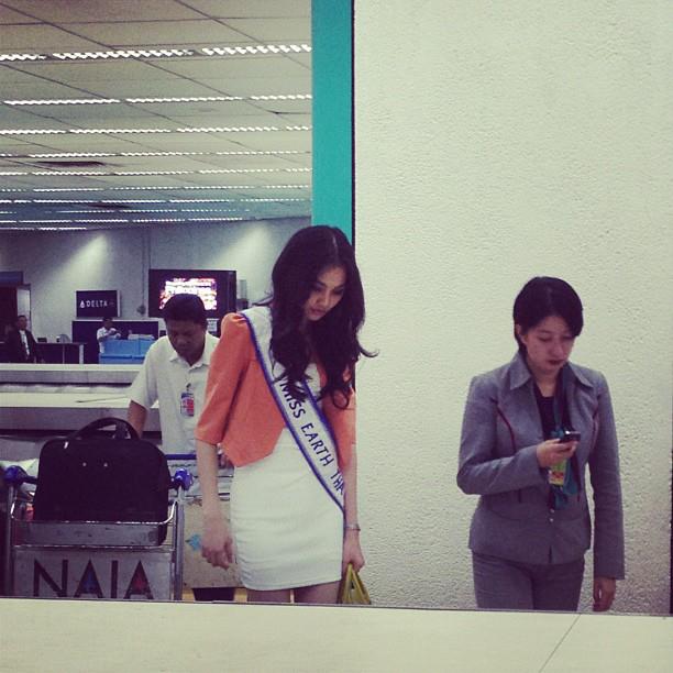 Miss Thailand Earth 2012 ออกเดินทางไปเก็บตัวที่ประเทศฟิลิปปินส์แล้ว
