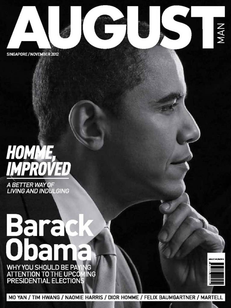 Barack Obama @ August Man Singapore November 2012