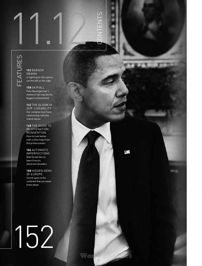 Barack Obama @ August Man Singapore November 2012