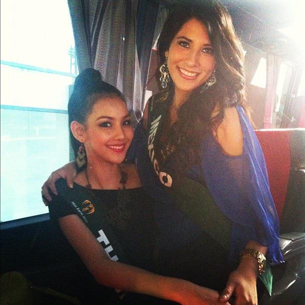 มายด์กับบรรยากาศการเก็บตัววันแรก Miss Earth 2012