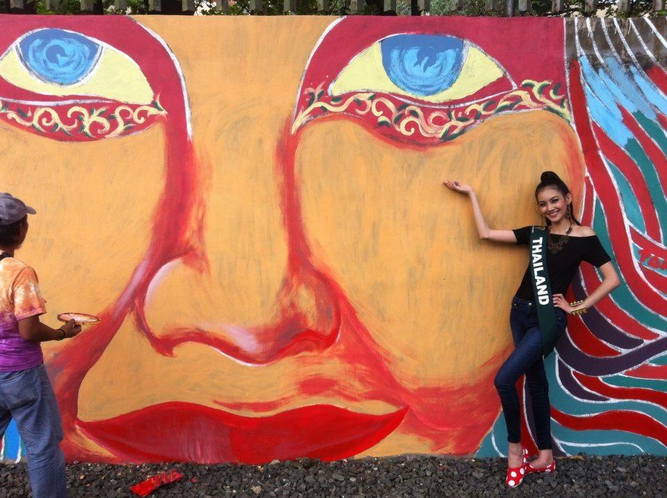 มายด์กับบรรยากาศการเก็บตัววันแรก Miss Earth 2012