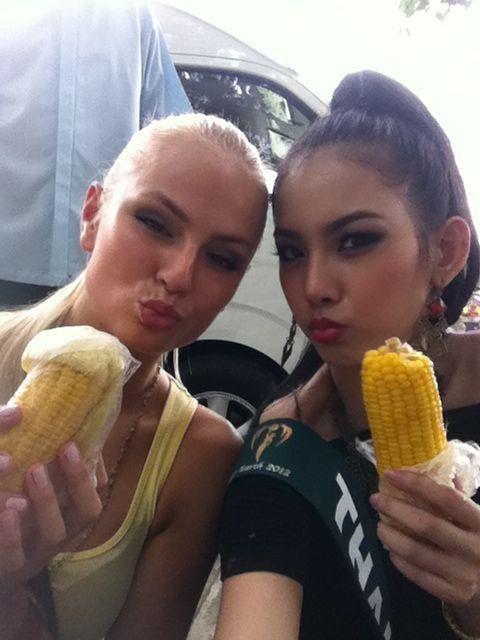 มายด์กับบรรยากาศการเก็บตัววันแรก Miss Earth 2012