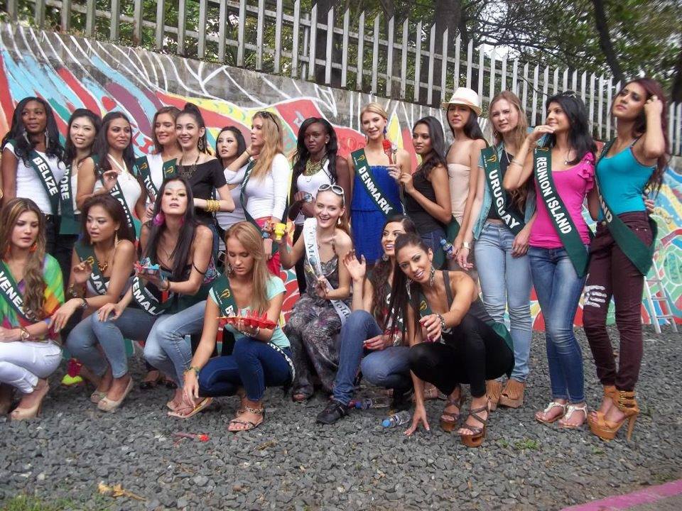 มายด์กับบรรยากาศการเก็บตัววันแรก Miss Earth 2012