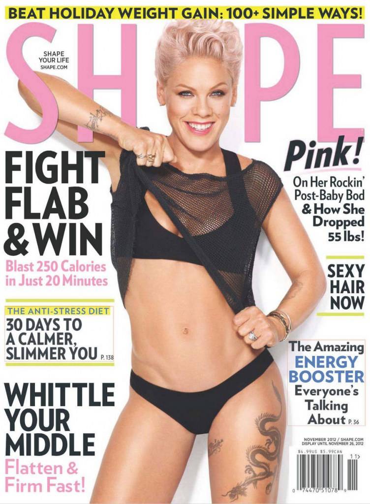 Pink @ Shape Magazine November 2012