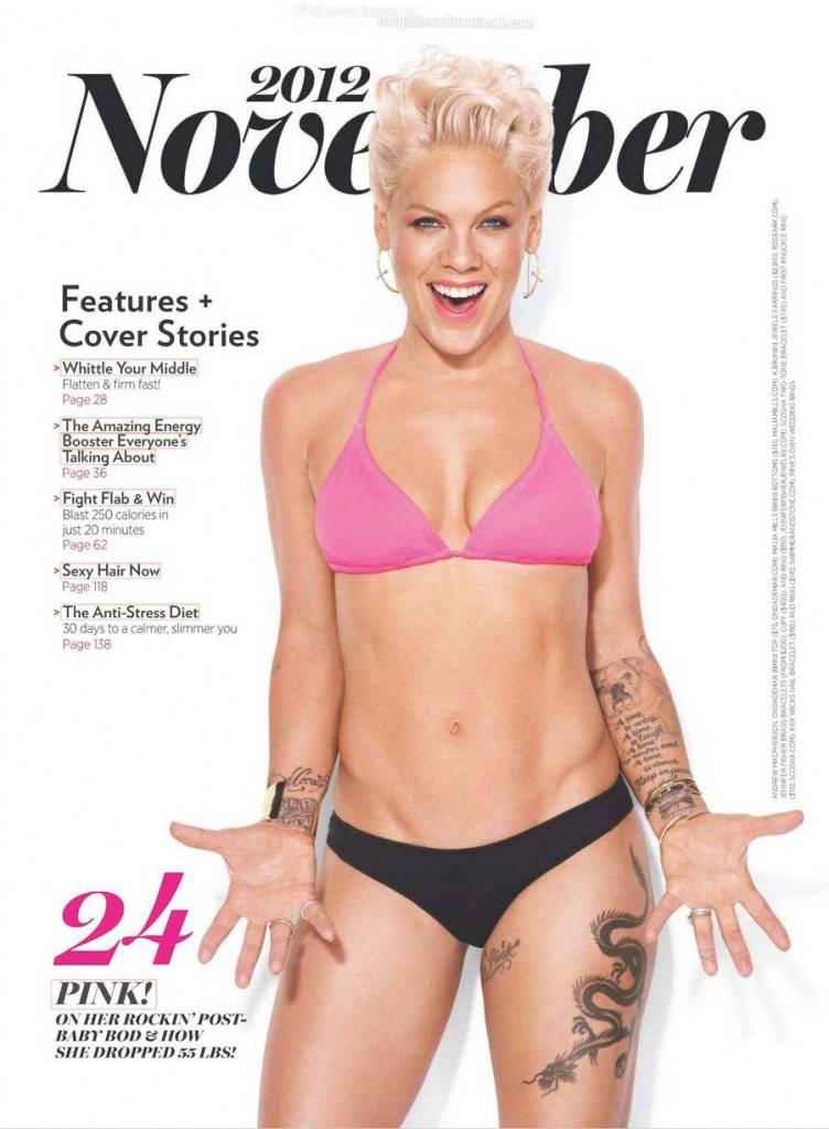 Pink @ Shape Magazine November 2012