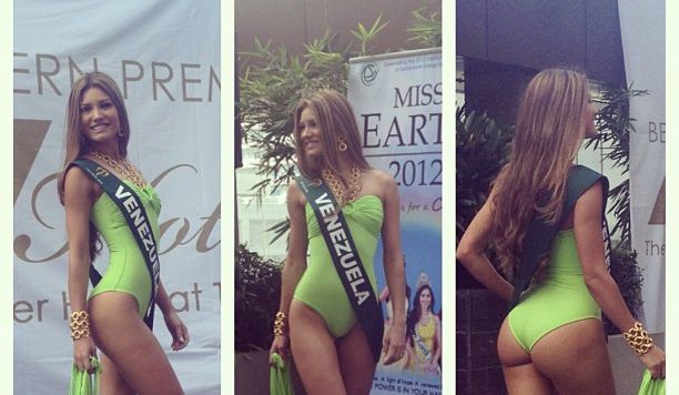 Miss Venezuela Earth 2012 รอบแถลงข่าวชุดว่ายน้ำ