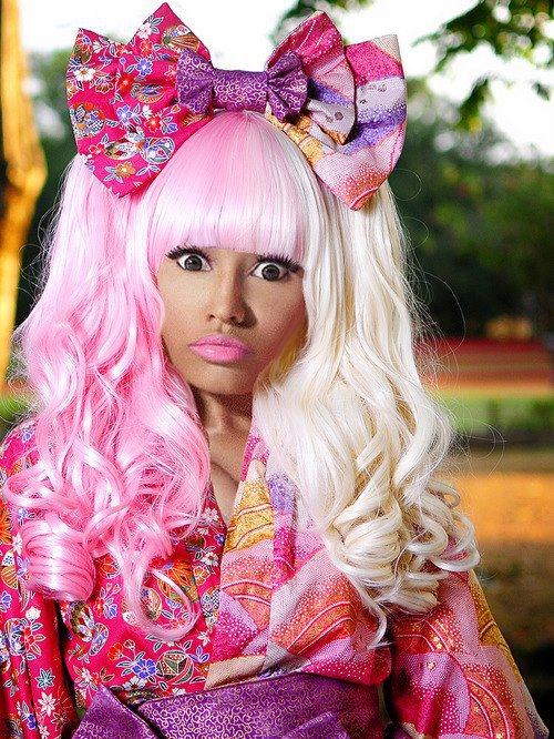 nicki minaj กับสีผมสุดเจ็บ