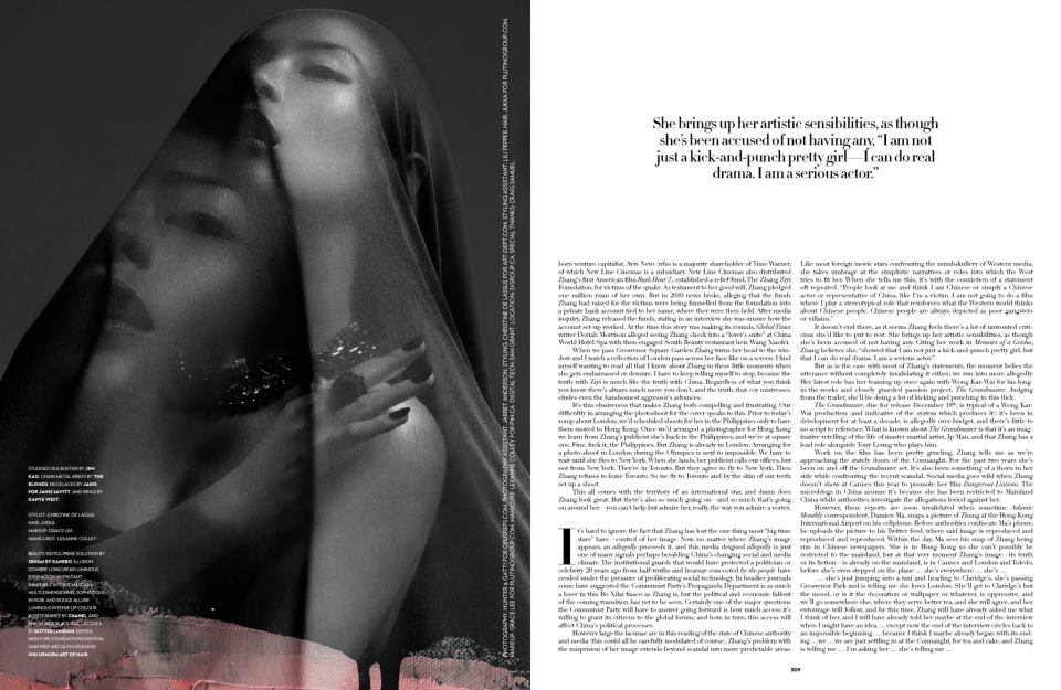 Zhang Ziyi @ Flaunt # 124 November 2012