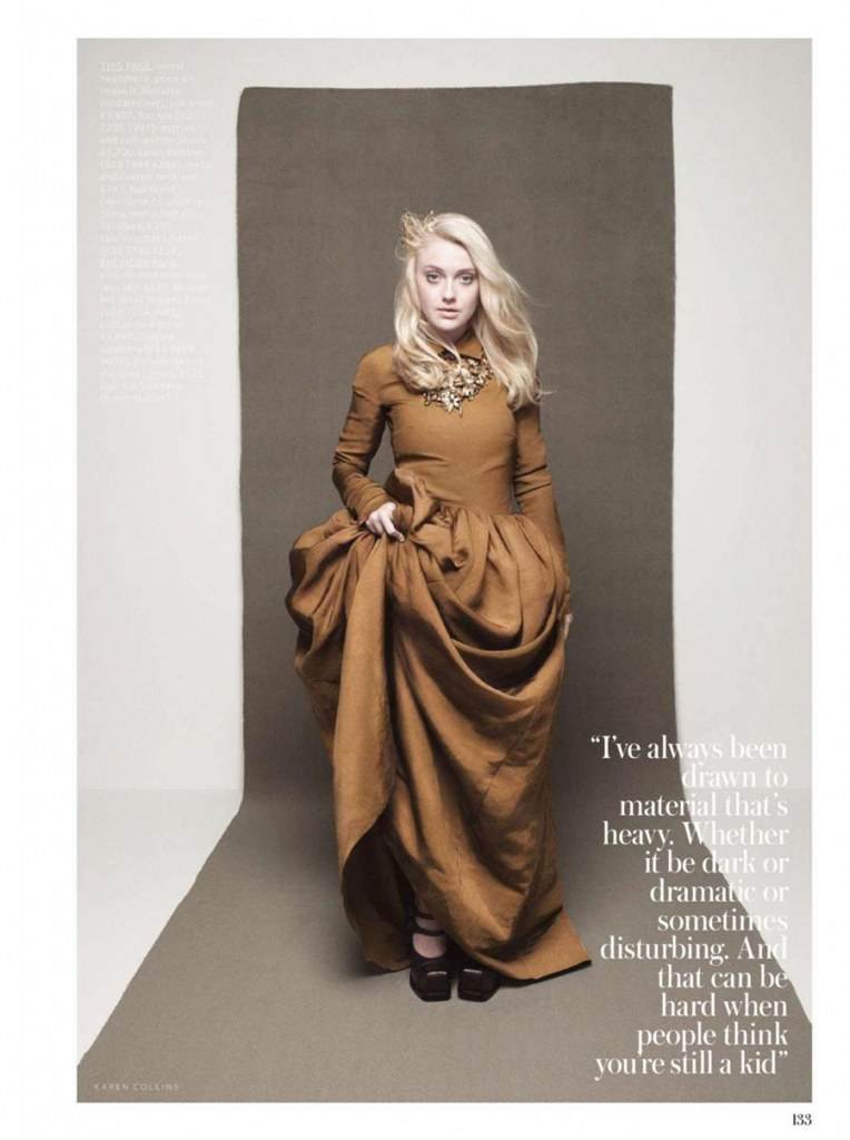 Dakota Fanning @ InStyle UK December 2012